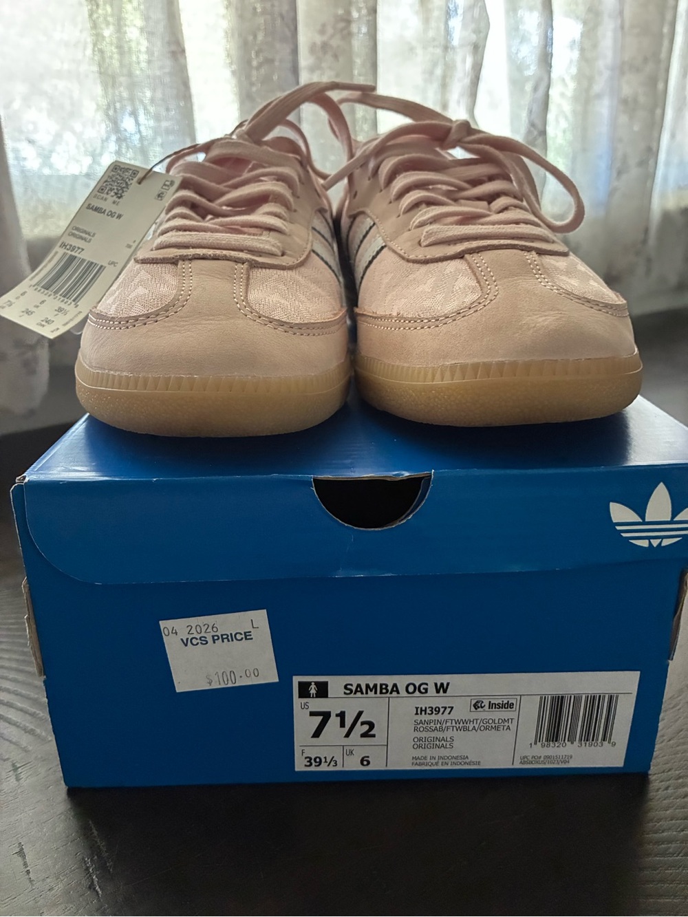 adidas Samba OG W Blush Pink with Gum Sole